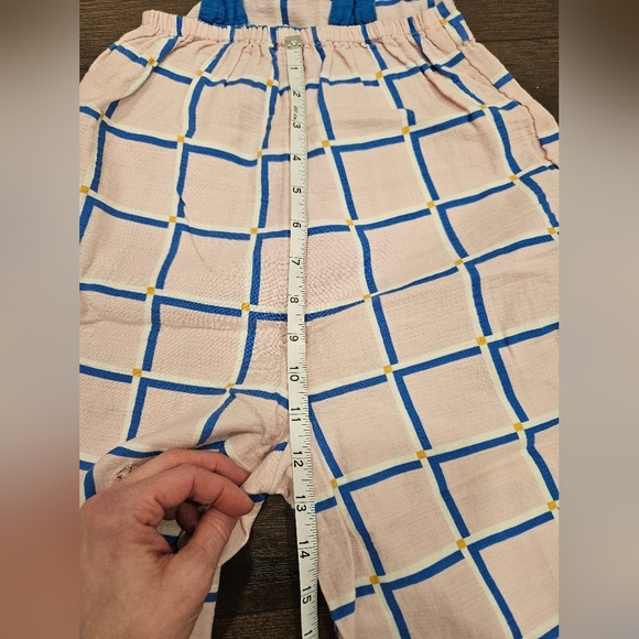 Toddler Girl Wide Leg Plaid Print Jumper - 3T - Picture 6 of 12